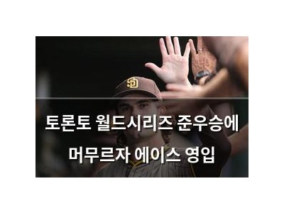 토론토 월드시리즈 준우승에 머무르자 에이스 영입