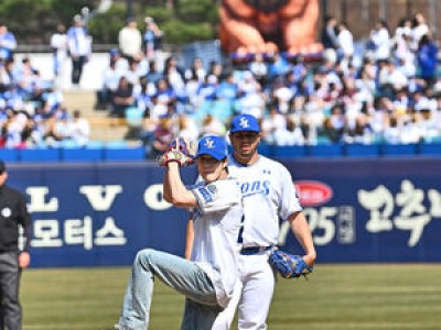 NCT 제노 삼성 라이온즈 시구 성공해 화제