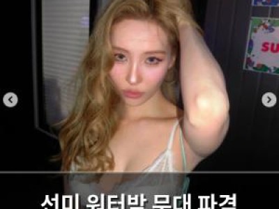 선미 워터밤 무대 파격 의상으로 화제