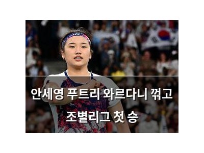안세영 푸트리 와르다니 꺾고 조별리그 첫 승